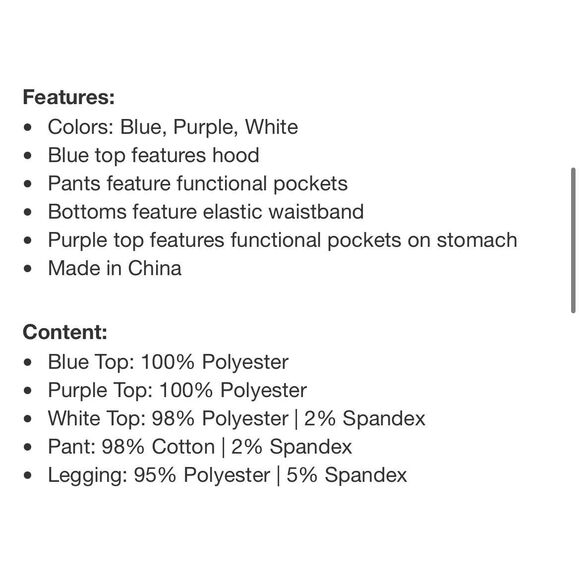 NWT DKNY Kids’ Chenille 2-Piece Set 4T Blue Hoodie Sweater Gray Elastic Pants - Picture 8 of 10